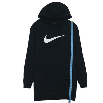 Nike Men’s Black Pullover Hoodie Small Logo Fleece Sweatshirt