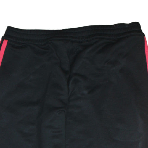 Adidas Womens Black Track Pants M Elastic Waist Side Stripe