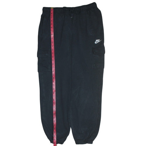Nike Men's Black Fleece Jogger Trousers Size L Regular Fit