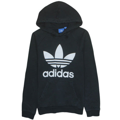 Adidas Men's Black Pullover Hoodie Small Logo Sports Fleece