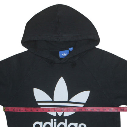 Adidas Men's Black Pullover Hoodie Small Logo Sports Fleece