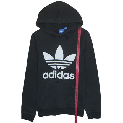 Adidas Men's Black Pullover Hoodie Small Logo Sports Fleece