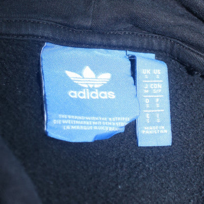 Adidas Men's Black Pullover Hoodie Small Logo Sports Fleece