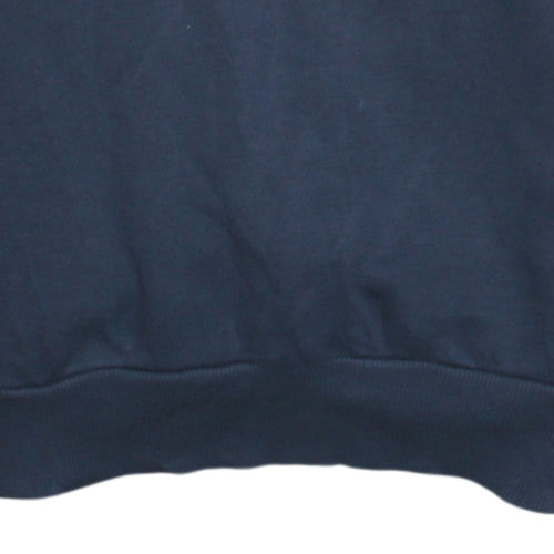 Reebok Men's Blue Pullover Sweatshirt M Crew Neck Logo Sportswear
