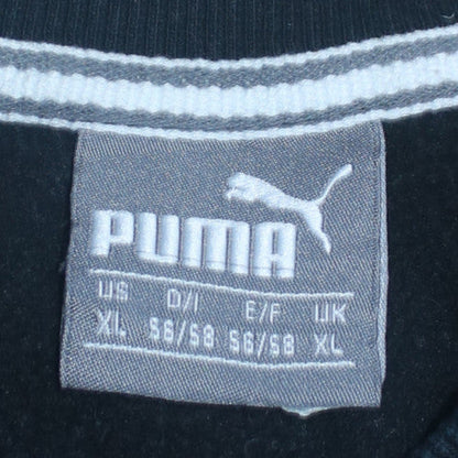 Puma Men's Black XL Crew Neck Logo Sweatshirt