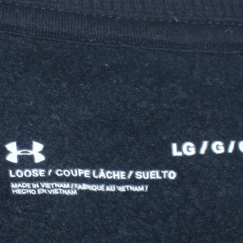 Under Armour Men's Black Large Crew Neck Pullover Sweatshirt