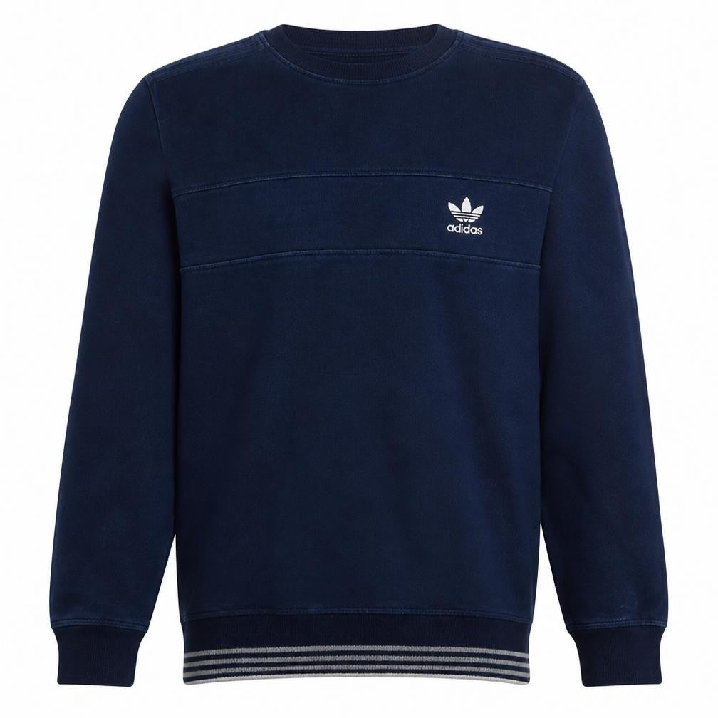 Adidas Men's Blue Crew Neck Pullover Sweatshirt M