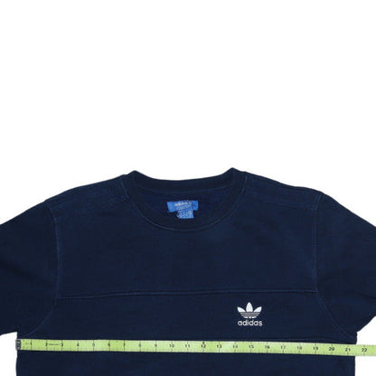Adidas Men's Blue Crew Neck Pullover Sweatshirt M