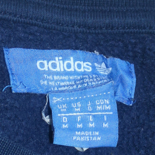 Adidas Men's Blue Crew Neck Pullover Sweatshirt M