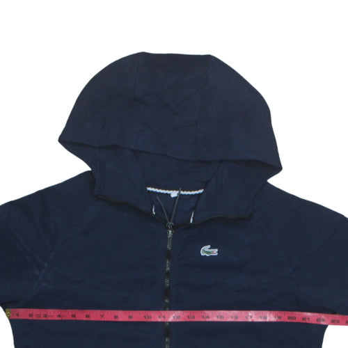 Lacoste Men's Blue Full Zip Hoodie 3XL Cotton Blend Lightweight