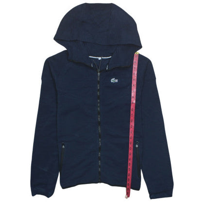 Lacoste Men's Blue Full Zip Hoodie 3XL Cotton Blend Lightweight