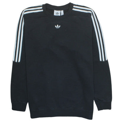 Adidas Men's Black XL Pullover Sweatshirt with Logo Trim