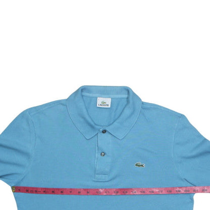 Lacoste Men's Blue Long Sleeve Cotton Polo Shirt Size M