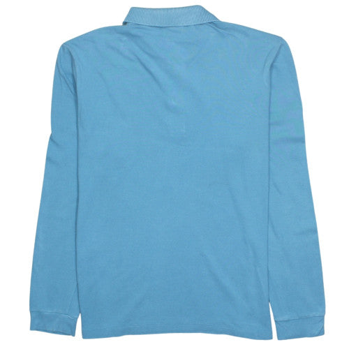 Lacoste Men's Blue Long Sleeve Cotton Polo Shirt Size M
