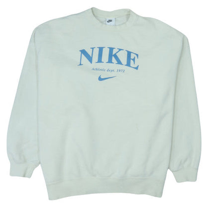 Nike Men's Beige Crew Neck Pullover Sweatshirt Size S