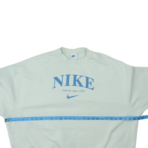 Nike Men's Beige Crew Neck Pullover Sweatshirt Size S