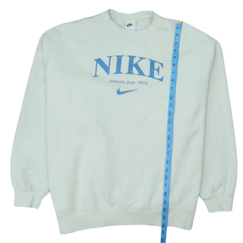 Nike Men's Beige Crew Neck Pullover Sweatshirt Size S