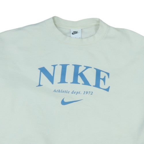 Nike Men's Beige Crew Neck Pullover Sweatshirt Size S