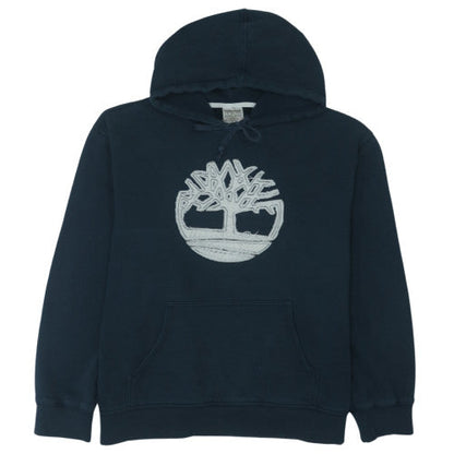 Timberland Men's Blue 2XL Pullover Hoodie with Embroidered Logo