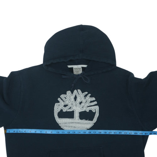 Timberland Men's Blue 2XL Pullover Hoodie with Embroidered Logo