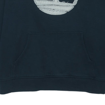 Timberland Men's Blue 2XL Pullover Hoodie with Embroidered Logo
