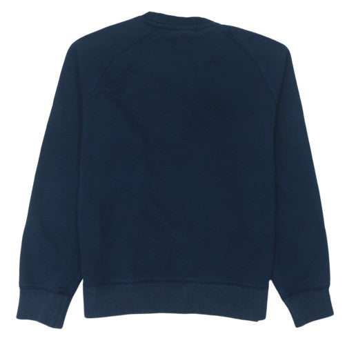 Nike Mens Blue Pullover Sweatshirt M Crew Neck Fleece Logo Jumper