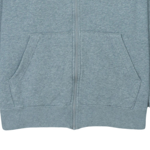 Nike Men's Grey Full Zip Hoodie M Regular Sportswear Fleece