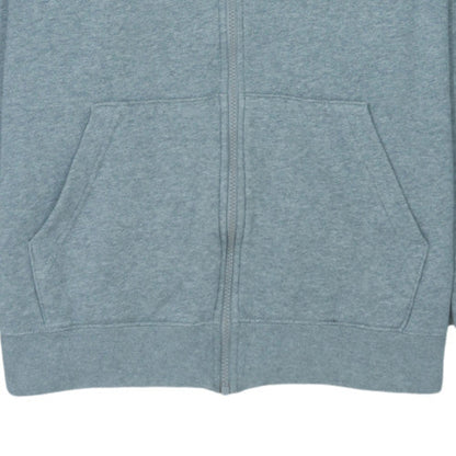 Nike Men's Grey Full Zip Hoodie M Regular Sportswear Fleece