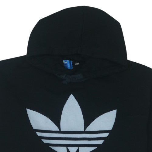 Adidas Men's Black Pullover Hoodie S Regular Fit Graphic Sportswear
