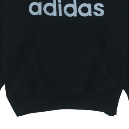 Adidas Men's Black Pullover Hoodie S Regular Fit Graphic Sportswear