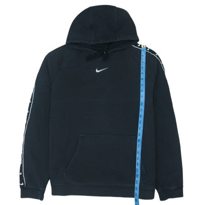 Nike Men's Black Pullover Hoodie M Fleece Logo Sportswear