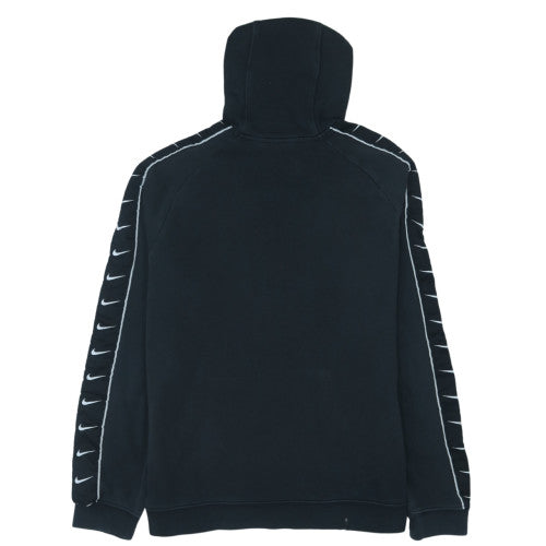 Nike Men's Black Pullover Hoodie M Fleece Logo Sportswear
