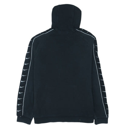 Nike Men's Black Pullover Hoodie M Fleece Logo Sportswear