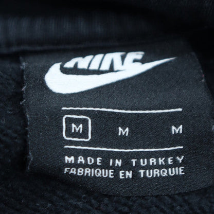 Nike Men's Black Pullover Hoodie M Fleece Logo Sportswear