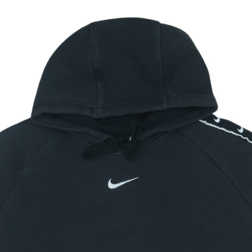 Nike Men's Black Pullover Hoodie M Fleece Logo Sportswear