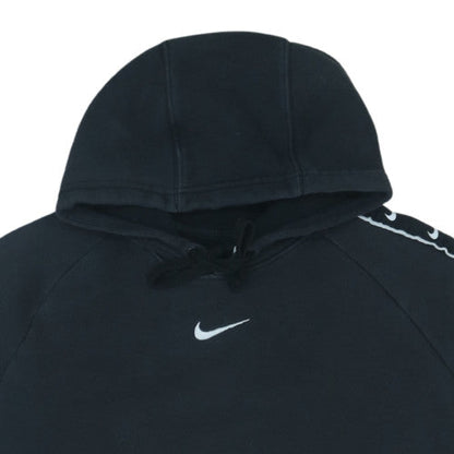 Nike Men's Black Pullover Hoodie M Fleece Logo Sportswear