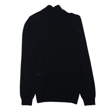 Ralph Lauren Men's Black Wool Roll Neck Jumper Size S