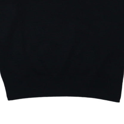 Ralph Lauren Men's Black Wool Roll Neck Jumper Size S