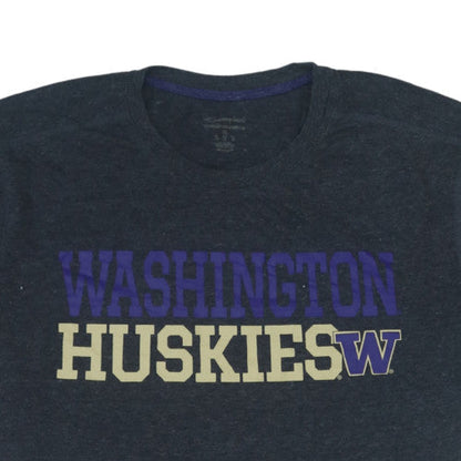 Champion Washington Huskies Men's Black XL T-Shirt Classic Fit