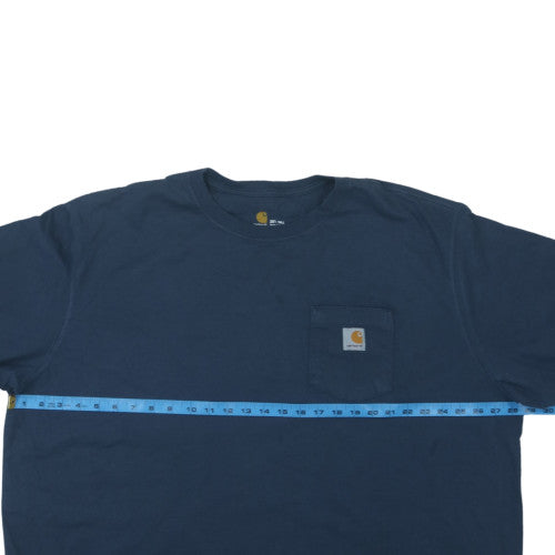Carhartt Men's Navy Blue 3XLT Tall Original Fit Cotton T-Shirt