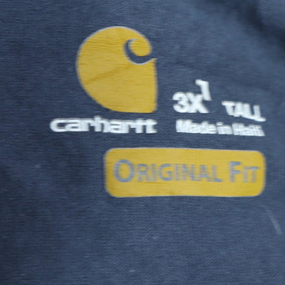 Carhartt Men's Navy Blue 3XLT Tall Original Fit Cotton T-Shirt