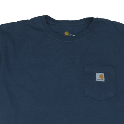 Carhartt Men's Navy Blue 3XLT Tall Original Fit Cotton T-Shirt