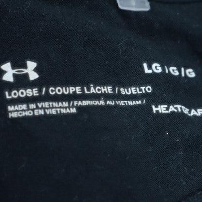 Under Armour Men's Black HeatGear Sports T-Shirt Size L Crew Neck