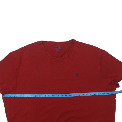 Polo Ralph Lauren Men's Red Classic Fit Crew Neck T-Shirt XXL
