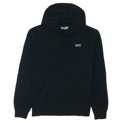 Fila Men's Black XL Pullover Hoodie Sweatshirt Logo Fleece
