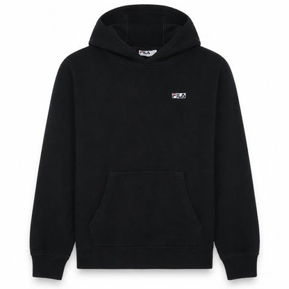 Fila Men's Black XL Pullover Hoodie Sweatshirt Logo Fleece