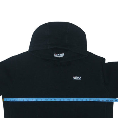 Fila Men's Black XL Pullover Hoodie Sweatshirt Logo Fleece