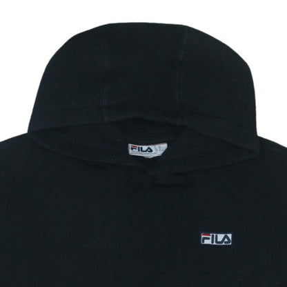 Fila Men's Black XL Pullover Hoodie Sweatshirt Logo Fleece