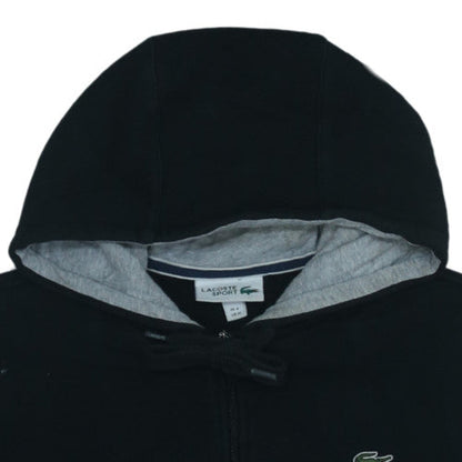Lacoste Men’s Black Full Zip Hoodie M Hooded Fleece Sweatshirt