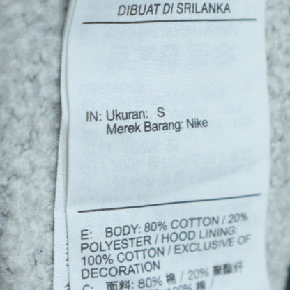 Nike Men's Grey Pullover Regular Fit Fleece Hoodie Size S